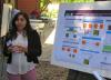 Tania Funes presenting her research poster